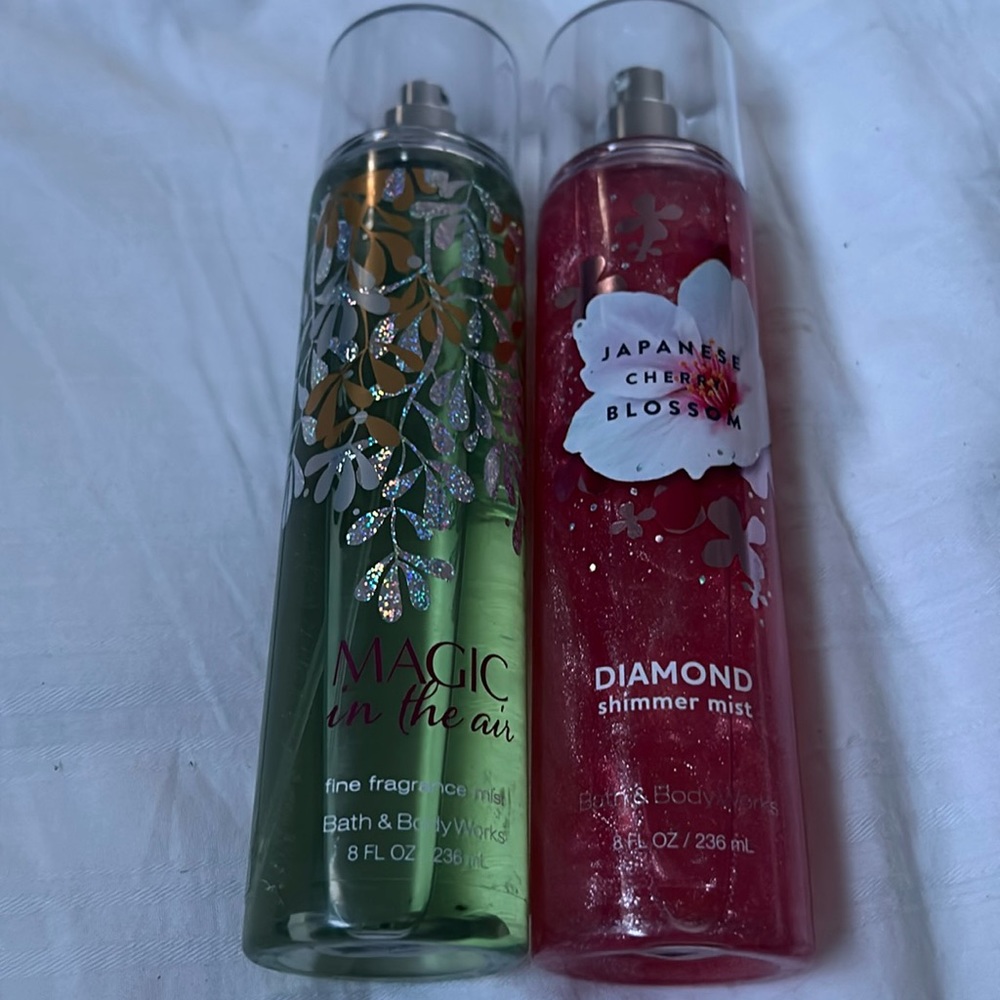 Bath & Body Works Set of 2 NEW Japanese, cherry blossom magic in the air Mist